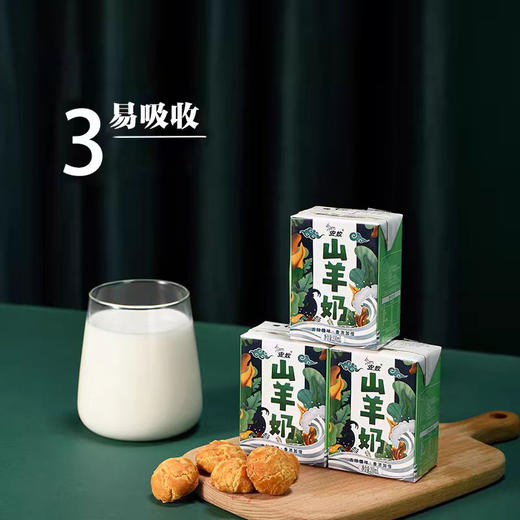 安牧山羊奶去膻新鲜200ml*10盒/箱国潮礼盒营养早餐纯奶 商品图4
