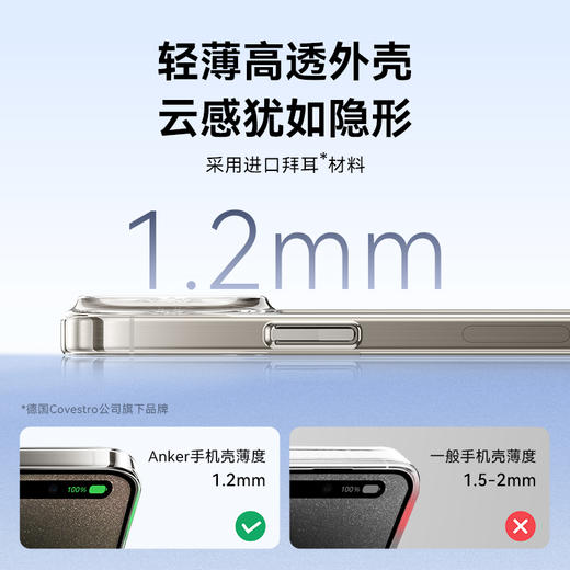 【热销】Anker安克 清透透明壳 适配苹果13-15系列 A90G 商品图5