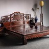 大红酸枝螭龙博古纹高低床含床头柜红木家具（运费到付） 商品缩略图1