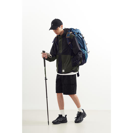 吃茶去chichaqu2024立领连帽拆卸拼色运动夹克户外轻薄山系骑行 商品图3