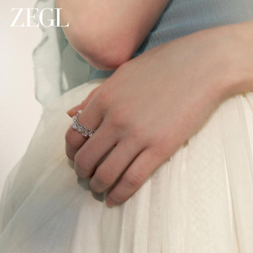 ZEGL设计师悸动星河戒指女轻奢高级感小众设计2024新款指环食指戒 商品图2