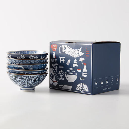 13cm饭碗5pcs套装 双印椿 商品图3