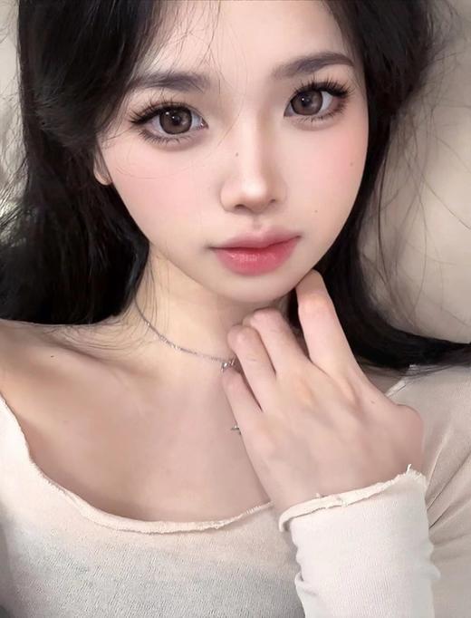 【半年抛大直径】Revelens-花漾甜心 棕-14.5mm【0-1000度 无525/575】高氧非离子 商品图1