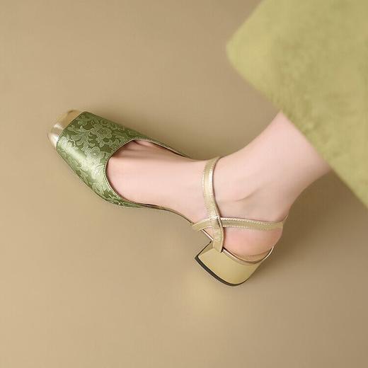 【预售5天】新中式包头国风凉鞋，粗跟单鞋玛丽珍鞋MBJR&821 商品图2