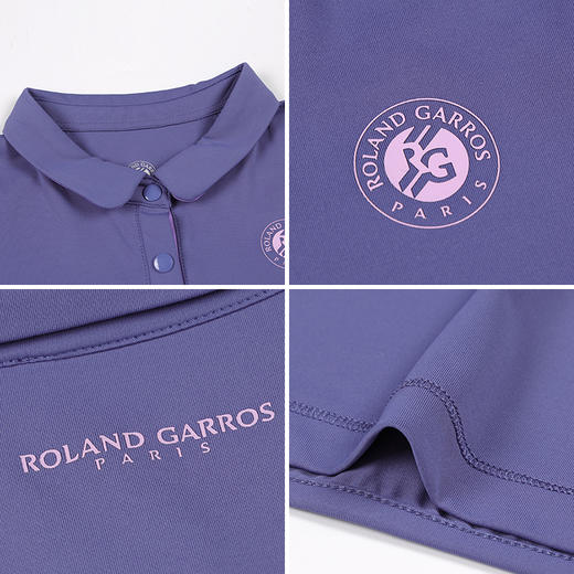 罗兰加洛斯女童网球运动polo衫儿童夏季防晒排汗速干休闲短袖T恤 商品图4