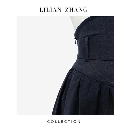 C系列-“定制”—“奢华都市”——摩登新宠——中古风高腰长半裙  2403006 商品图2