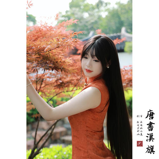 【丹桂】提花花萝缎无袖改良旗袍新中式 商品图3