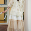两三事镜花影春夏新款古风网纱蕾丝复古气质日常半身裙 商品缩略图2