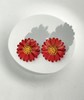 北京仓｜Cilea Bijoux-DAISY-雏菊 橘色 亮光 耳夹（中号）［法国设计师］ 商品缩略图0