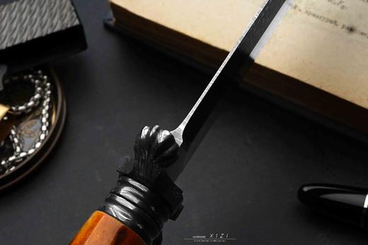 三希堂  现代刀系列  手锻羽毛博弈  未开刃 商品图7