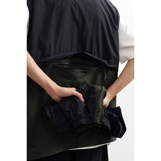 吃茶去chichaqu2024立领连帽拆卸拼色运动夹克户外轻薄山系骑行 商品图4