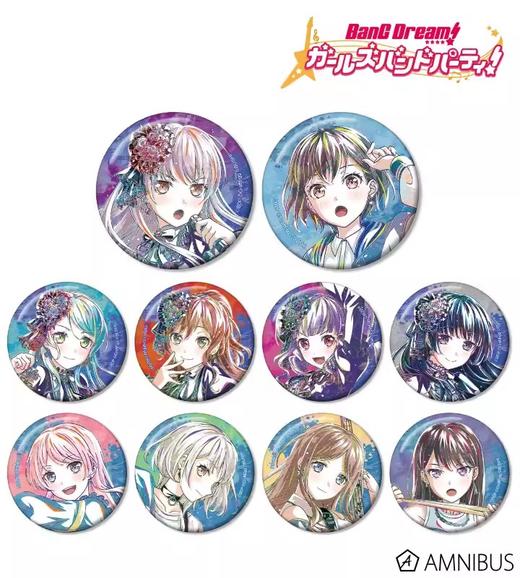 Ani-Art Bangdream 第五弹 D款 全10种 10包/盒 徽章 谷子 商品图0