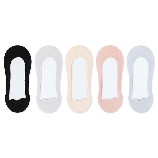 都市丽人简约系列隐形袜女锦纶袜子薄款隐形袜LC4CA4 商品图1