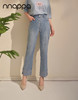 九分时尚翻边牛仔直筒裤PA29287 商品缩略图0