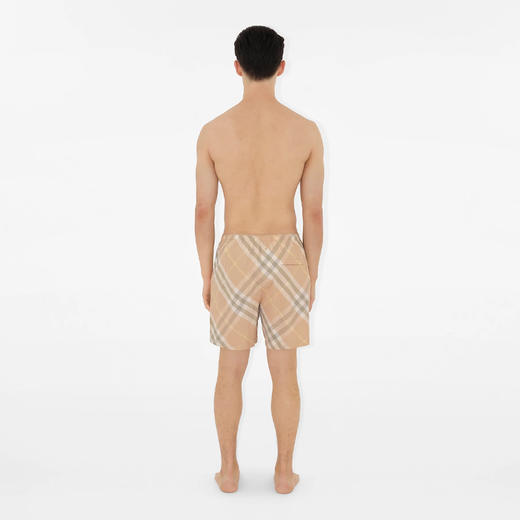BURBERRY 巴宝莉 男士棉质格纹游泳短裤 格子 8083161 B8686 商品图3
