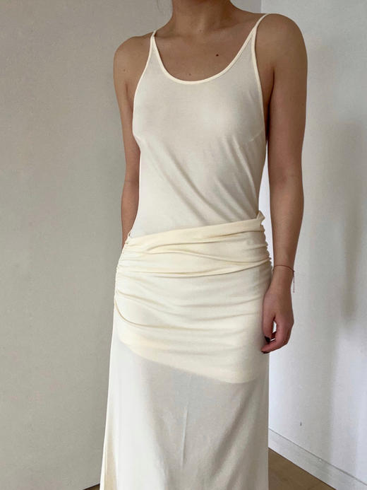 HOSIKARI｜HO24SS06 露背针织吊带连衣裙 [ 黑BK / 棕BN / 白WT ] 商品图1