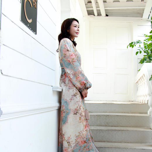 -窃蓝色连衣裙HJ2S79 商品图1