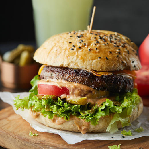 招牌和牛芝士汉堡套餐 GREEN&SAFE Wagyu Beef Burger&Lemonade 商品图0