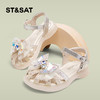 【童鞋】星期六闪钻蝴蝶包头透气软底凉鞋SSC2135L17 商品缩略图5