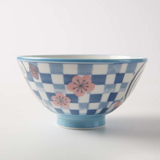 12cm饭碗 市松猫 蓝 商品图4
