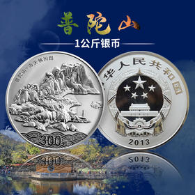 【少量福利】中国佛教圣地普陀山1公斤精制银币