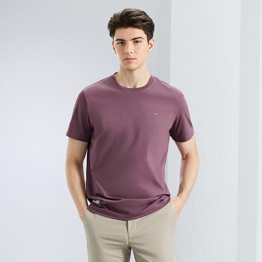 【凉感索罗纳】柒牌男装短袖T恤男2024夏季薄款休闲百搭圆领上衣	126T71610 商品图1