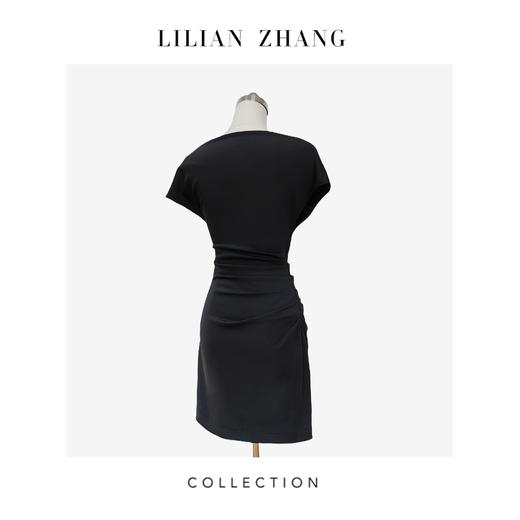 C系列—定制—都市力量——繁花盛绽—衣橱挚爱百搭针织小黑裙 2401052 商品图1