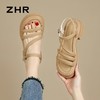 ZHR则则法式厚底凉鞋2024新款时尚百搭休闲洋气时装沙滩凉鞋女鞋 商品缩略图7
