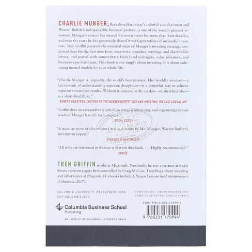 预售 【中商原版】特兰格里芬 查理芒格完整的投资者 Charlie Munger The Complete Investor 英文原版 Tren Griffin 投资 商品图2