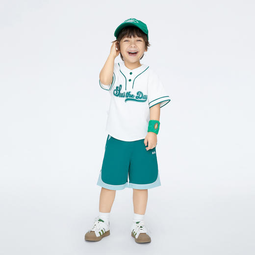 男童微宽松凉感T恤新款安奈儿童装实体店同款XB421687 商品图3