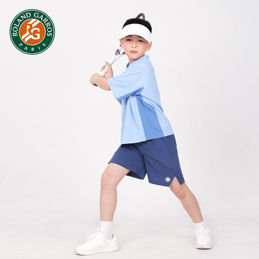 罗兰加洛斯男童运动短裤儿童网球训练速干五分裤透气轻盈夏季 商品图0