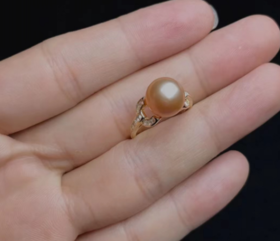 玉美人菲菲——珍珠戒指