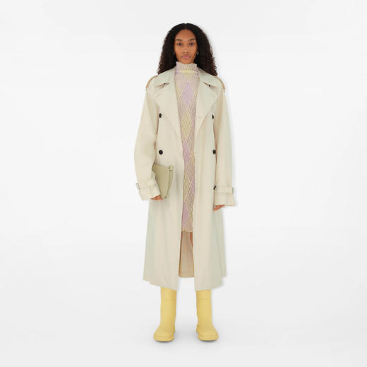 BURBERRY 巴宝莉 女士马术骑士徽标压花 Chess 收纳袋 灰绿色 8081537 B7311 商品图3