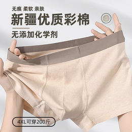 【预售】50s 天然彩棉 · 无印染原色内裤（3条）
