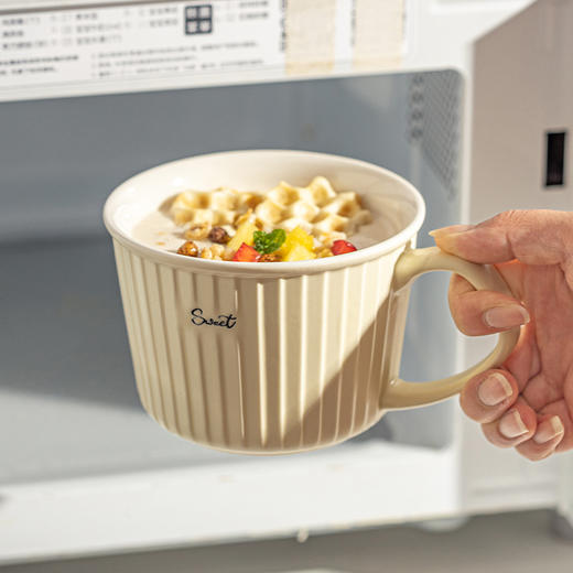 摩登主妇陶瓷马克杯女款家用喝水杯办公室咖啡杯子情侣早餐燕麦杯 商品图3