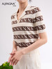 【特价不退换】阿菁娜夏日通勤百搭短袖条纹POLO海魂衫F29X302017 商品缩略图3