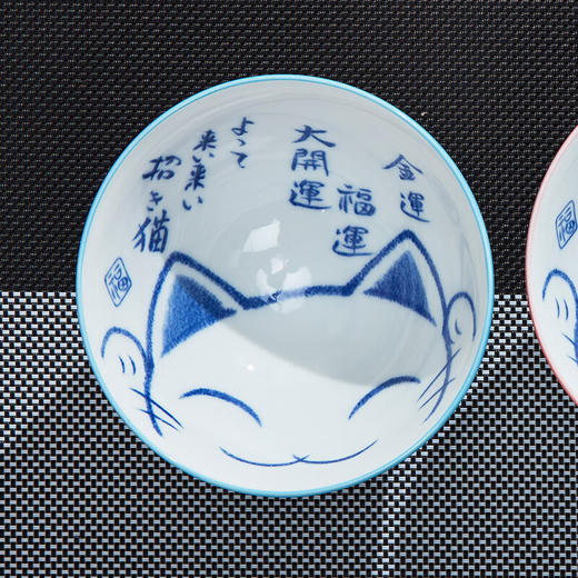 12cm饭碗 市松猫 蓝 商品图2