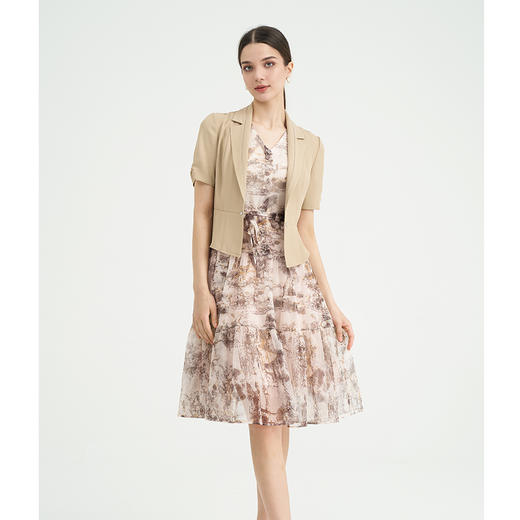 司歌背心连衣裙印花修身优雅EA891327X 商品图2