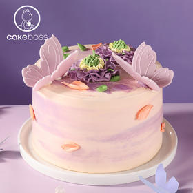 [九紫离火」蝴蝶花朵芝士蛋糕