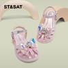 【童鞋】星期六闪钻蝴蝶包头透气软底凉鞋SSC2135L17 商品缩略图1