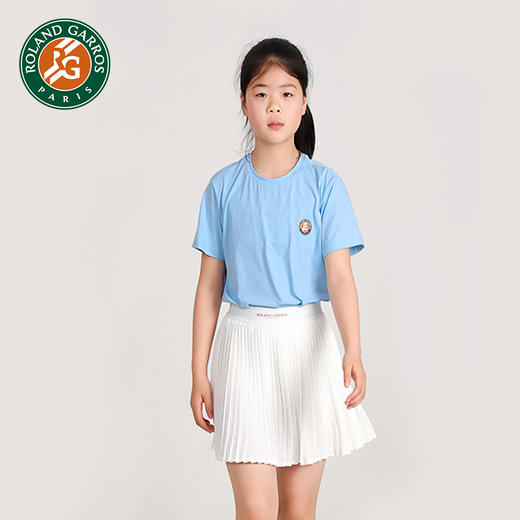 罗兰加洛斯法网男女童短袖T恤夏季新款速干中大童运动休闲网球服 商品图3