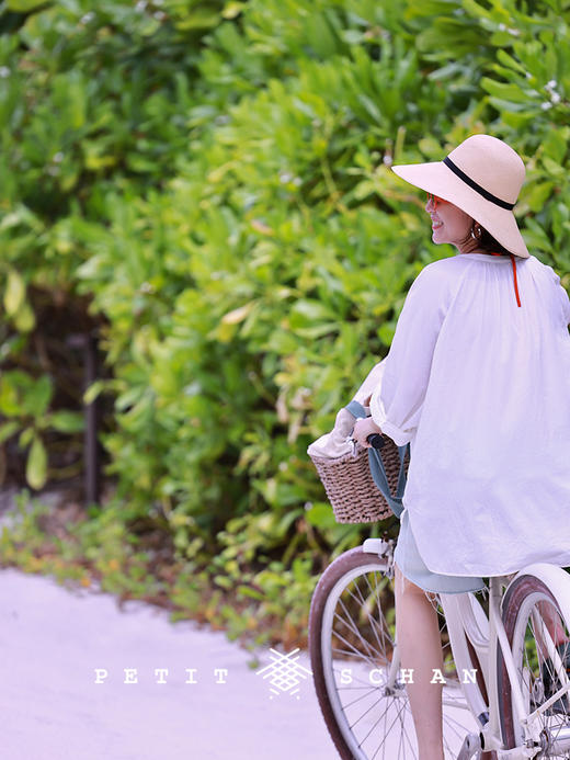 PETIT SCHAN小闪 CLO#490 time travel 从遥远的时空而来 精梳棉半开襟A字衬衫套头娃娃衫小衫 商品图2