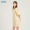 NUTS夏季新品纯色圆领时尚减龄气质短袖连衣裙221101060A 商品缩略图3