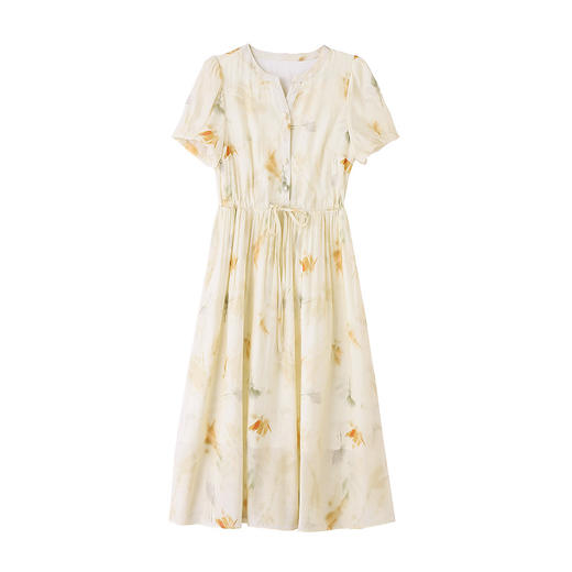 WZNHWX5609 2024年夏季上新气质时尚清新甜美风洋气百搭收腰显瘦碎花连衣裙 商品图4