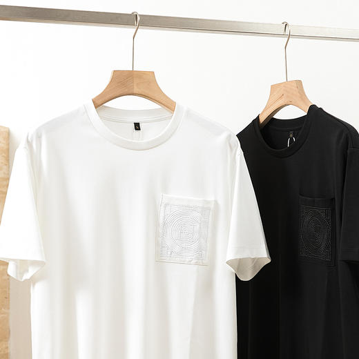 爱马仕同款夏季男士高端匹马棉短袖T恤 商品图1