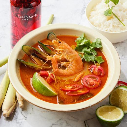 泰式冬荫椰奶酸辣海鲜饭套餐 Thai Style Tom Yum Seafood Soup with Rice Combo 商品图0