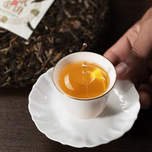 尚礼村2022年拾贰金饼滑竹梁子茶王地800年古树原料普洱生茶357g 商品图2