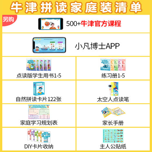 【书+AI课】牛津自然拼读教材点读版新版Oxford Phonics World 1 2 3 4 5 级别含小凡博士APP幼少儿英语启蒙OPW小学英语自然拼读phonics教材书 商品图1