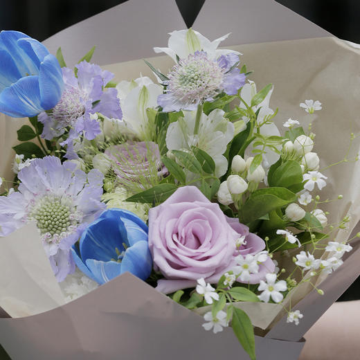 「青蓝冰水」花束 商品图1