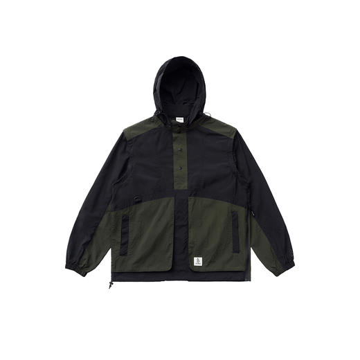 吃茶去chichaqu2024立领连帽拆卸拼色运动夹克户外轻薄山系骑行 商品图0